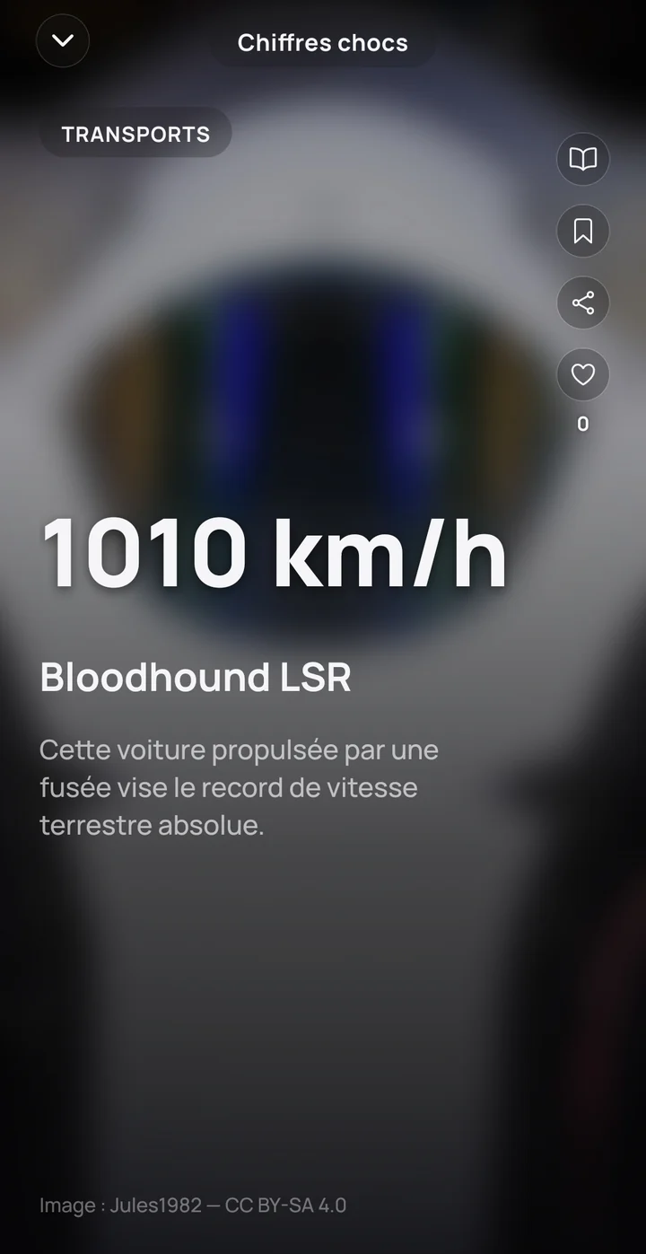 Capture de l'application xapa : fiche « Bloodhound LSR »